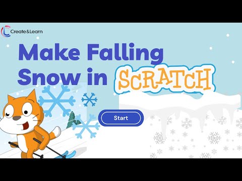 ❄️ How to Make Snow Fall in Scratch ☃️ Winter Coding Tutorial