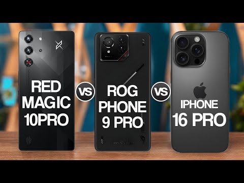 Red Magic 10 Pro Vs Asus Rog Phone 9Pro Vs iPhone 16 Pro