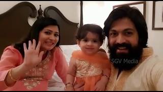 Ayra Yash Cute Wishes Happy Deepavali | Ayra Cute Video | Rocking Star Yash Daughter |Radhika Pandit