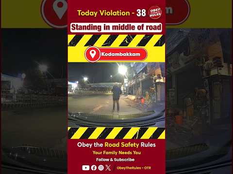 TODAY VIOLATION -38 | Standing in middle of Road #obeytherules #otr