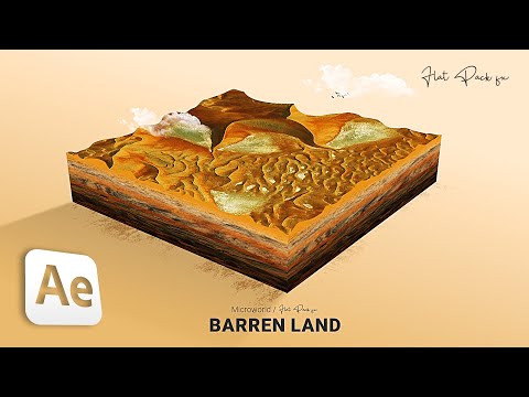 AMAZING 3D Desert Microworld // After Effects 2022