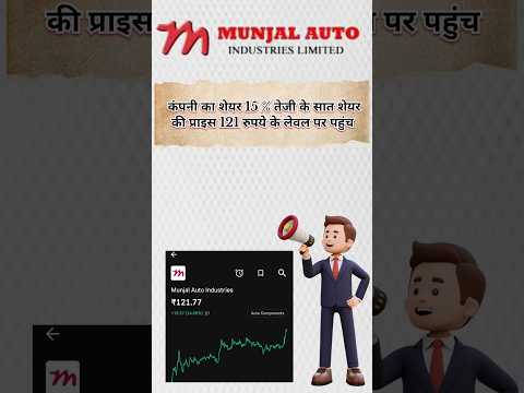 Munjal auto industries share news today #shorts dividend stocks #stockmarket #viralvideo