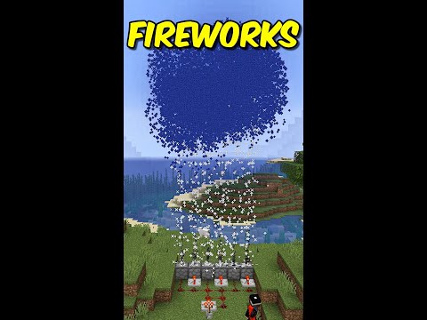 Easy Fireworks Display Minecraft#Shorts