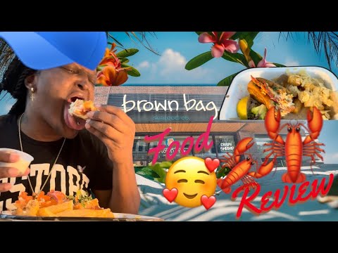 Brown bag, seafood food review experience