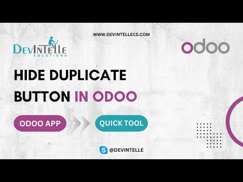 How Hide Duplicate Button in Odoo