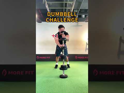 疊啞鈴挑戰 #搞笑 #健身 #morefit #訓練 #dumbbell #challenge