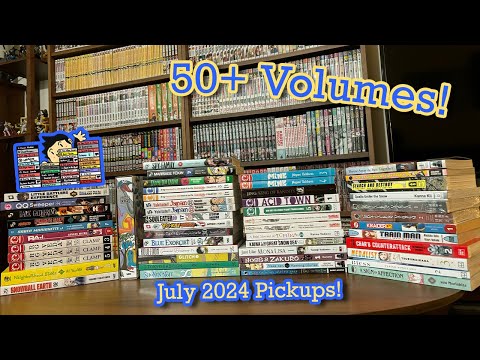 HUGE 50+ MANGA HAUL! Here's What I Got 👀 - July 2024 Pickups