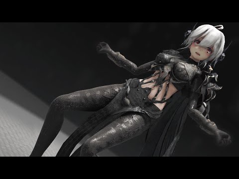 MMD】ヒバナ (TDA DarkKnight Haku) HiBaNa 4K