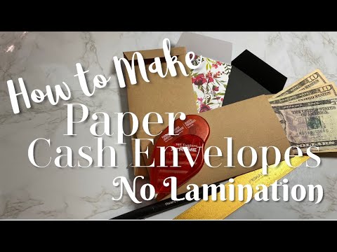 How to Make Paper Cash Envelopes - No Lamination Required | Dave Ramsey Cash System Inspired