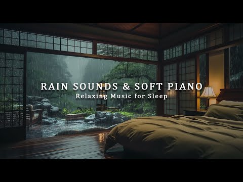 Fall Into Sleep in 10 Minutes - Relaxing Sleep Music & Rain Sounds Outside the Bedroom in Forest