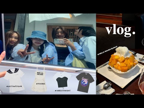 (여름옷 나눔 이벤트) VLOG 신라호텔 망고빙수 10만원? 친구 생일 파티🎂 파리 패션윅 식단관리🥦