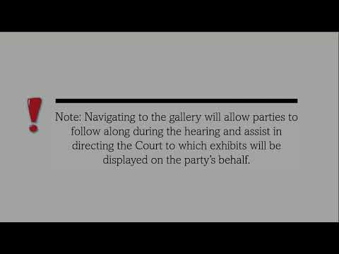 Present Exhibits When the Court Displays on a Party's Behalf