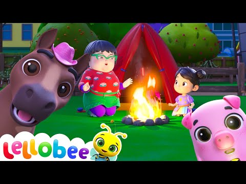 Campfire Adventures with Grandma Mei | 🍯 Lellobee Kids Songs & Cartoons! Sing and Dance