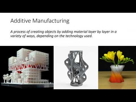 Intro to Additive Manufacturing: What is Additive Manufacturing