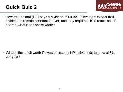 Module 4  Share Valuation Features