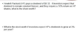 Module 4  Share Valuation Features