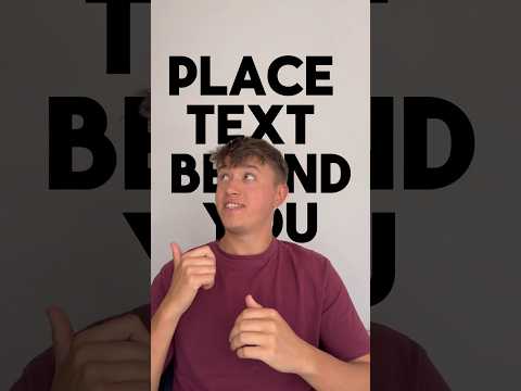 How to place text behind you using CapCut #editingtutorial #editingtips @CapCutofficial