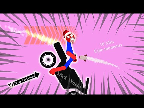 10 Min Best falls | Stickman Dismounting funny and epic moments | Like a boss compilation #733