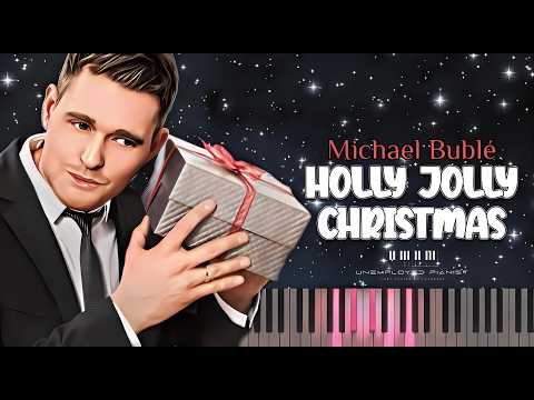 Holly Jolly Christmas - Michael Bublé (Piano tutorial and Karaoke)