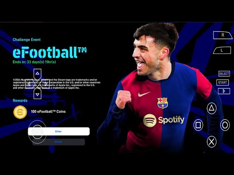 eFOOTBALL PES 2025 PPSSPP Android Update Transfers Kits 24/25 Now Faces Camera PS5 Graphics HD