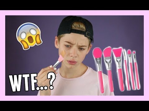 TESTING SILICONE  MAKEUP BRUSHES! Hit or Miss?! | Jake Warden