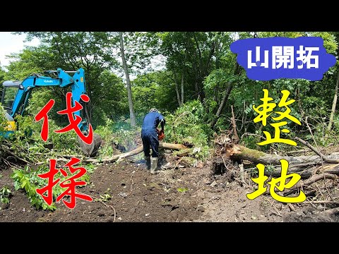 【山開拓】ゴミ開拓と整地！まだまだ終わりません