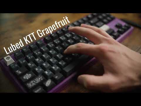 KTT Grapefruit Linear Stock, Lubed, Lubed + Filmed | Sound Test