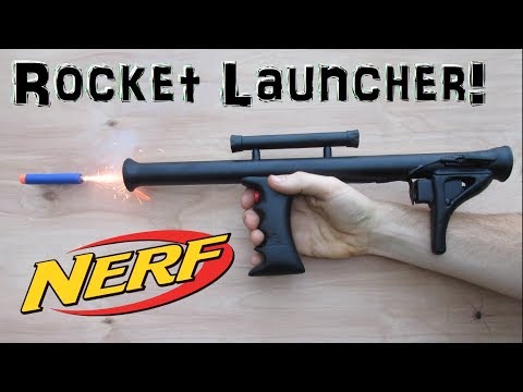 Mini Nerf Rocket Launcher!  (Homemade!) Experimental