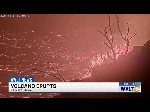 Fireworks for the new year as Hawaii's Kilauea volcano erupts