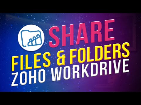 How to share files and folders in Zoho WorkDrive