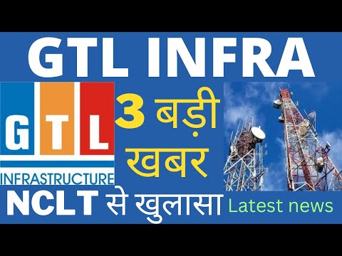 GTL INFRA को NCLT से राहत🌑 3 बड़ी खबर 🔥