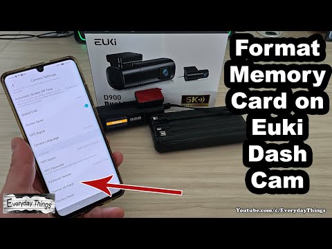 How to Format a Memory Card on Euki Dash Cam