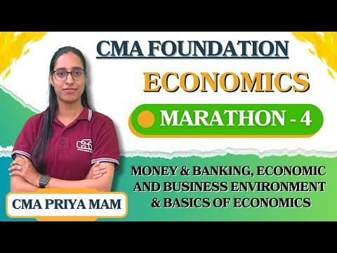 CMA FOUNDATION ECONOMICS MARATHON LECTURE 4 | CMA PRIYA MAM | GYAN SAGAR CLASSES |