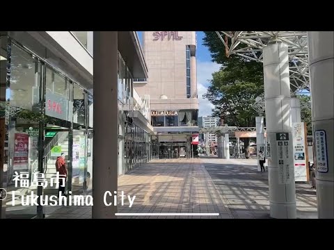 4K a-Walk&Ride in Fukushima City (PM) 福島県 福島市 (夕方)