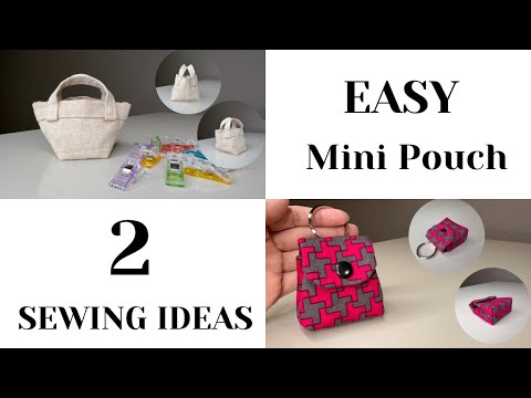 💝 2 Super Easy and Quick Sewing Cute Mini Pouches Bag || Amazing Ideas - EASY DIY