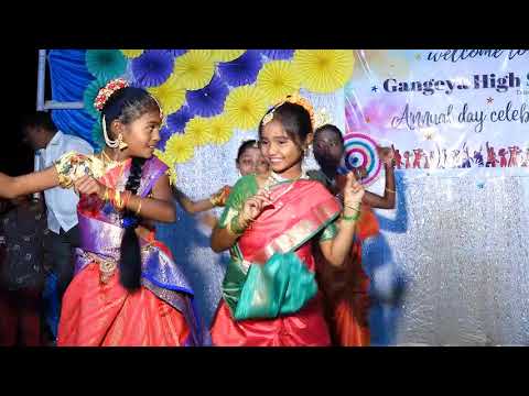 folk  song  dance performance by gangeya high school students