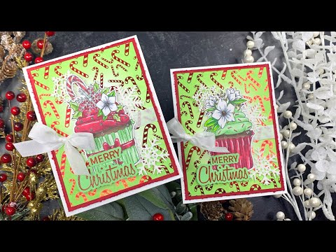 Holiday Cupcakes | Picket Fence Studios | AmyR 2023 Holiday Card Series #22