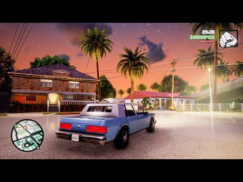 GTA San Andreas: Definitive Edition Graphics Mod! RTX 3090 ReShade Preset Gameplay 4k60fps