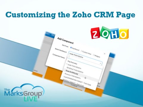 How to Customize the Zoho CRM Home Page