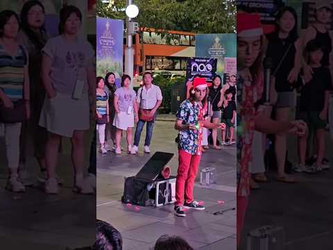 圣诞节亮灯乌节路街头艺人精彩表演之一 2024 Christmas light-up Orchard Road street performance