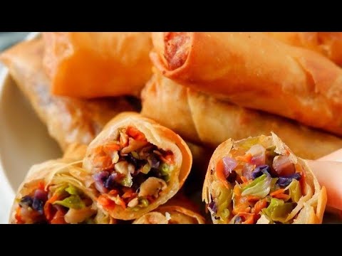 Making spring rolls at home