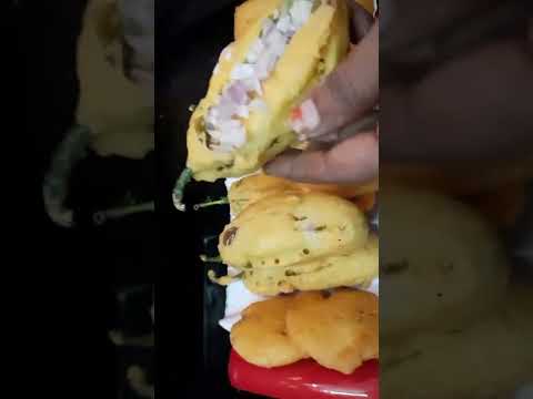 guntur mirchi bajji 😋#shorts #foodshorts #snackshortvideo