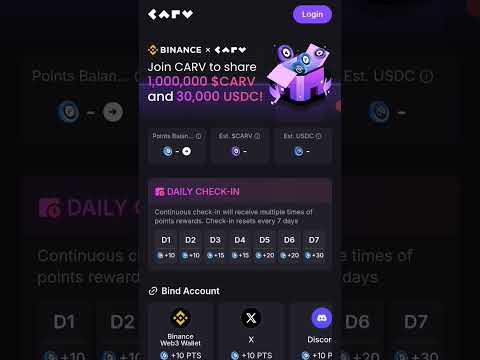 Binance Web3 Wallet x CARV Airdrop Campaign