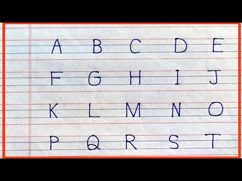 English capital letters for students|How to write English capital letters|Alphabet Letter in English