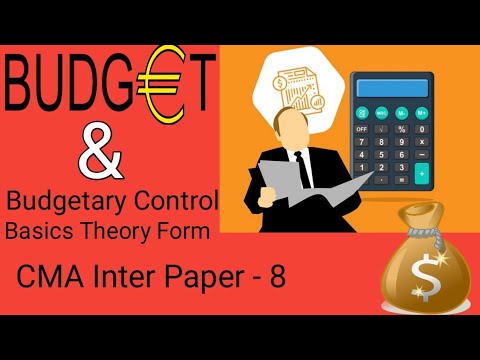 #1 Budget & Budgetary Control - Features , Objectives , Limitations - CMA Inter Group - BBA,MBA,CA