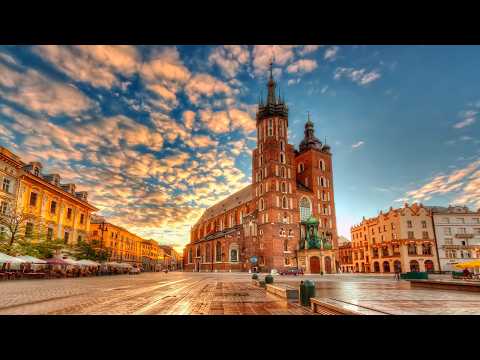 Krakow Poland 🇵🇱 4k Video Ultra HD Walking Tour with CAPTIONS