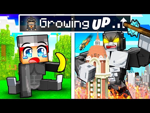 Growing Up as KING KONG in Minecraft!