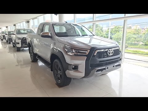 แค็ปยกสูงEntryสวยดีจริงๆ!! พาชม 2024 Toyota Hilux Revo PreRunner C-Cab 2.4 Entry MT สีเงิน 7.75ส.