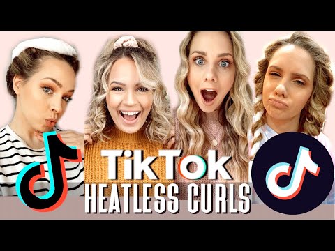 Hairstylist tries TikTok Heatless Curls... AMAZED - Kayley Melissa