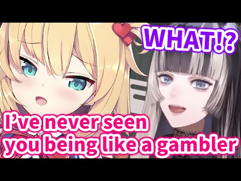 Haachama find out Raden is being like a gambler just to maintain her character【Hololive/Eng sub】